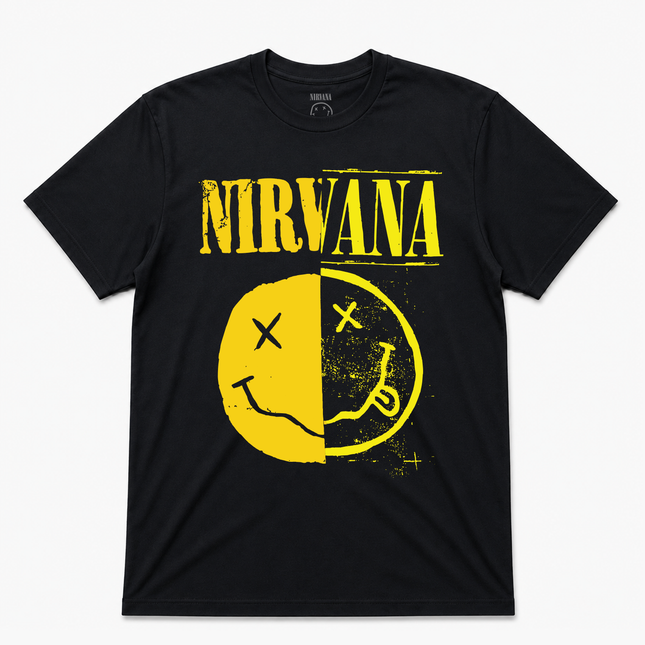 Nirvana Faux Smile Split T Shirt