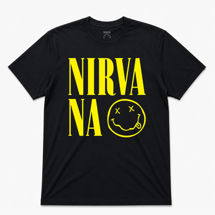 Nirvana Logo Smily Logo Graphic T Shirt