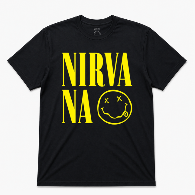 Nirvana Logo Smily Logo Graphic T Shirt
