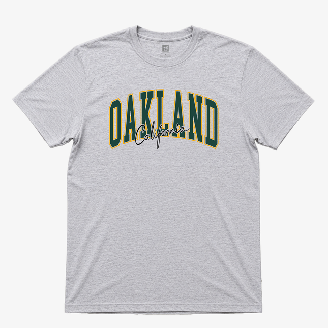 Oakland California Graphic T Shirt Gray Heather