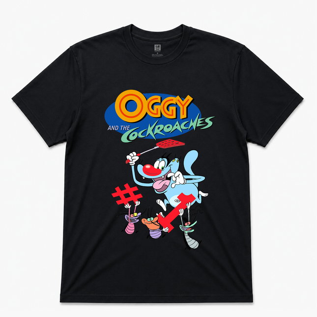 Oggy And Cockroaches graphic T shirt