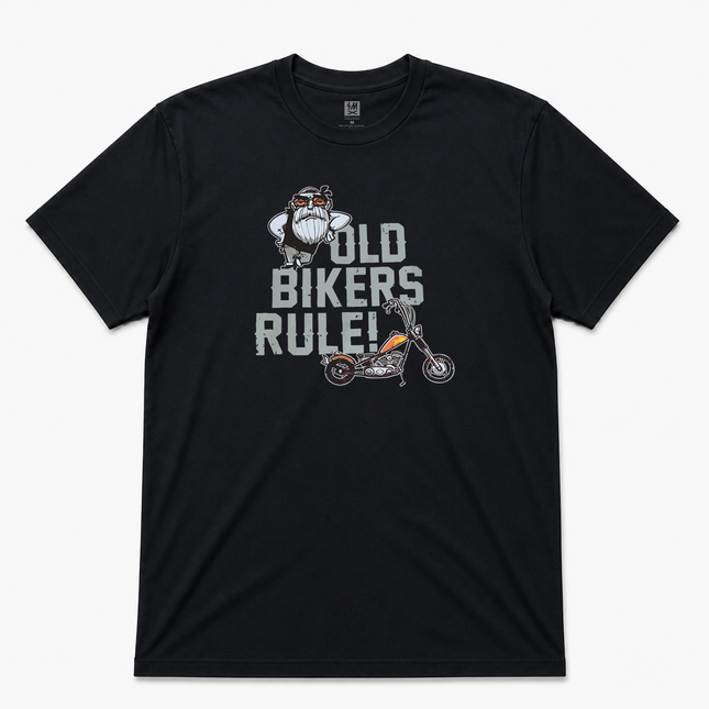 Old Bikers Rule Graphic T shirt