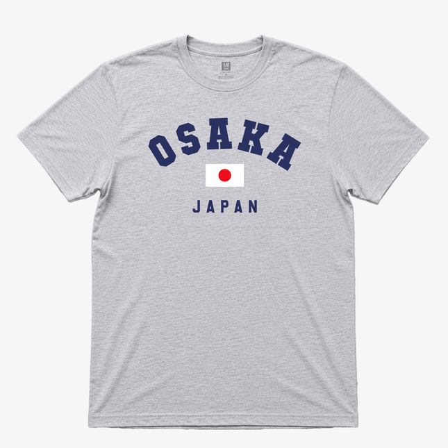 Osaka Japan Graphic T Shirt Gray Heather