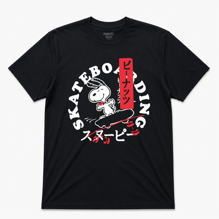 Peanuts Snoopy Skate Mens T Shirt