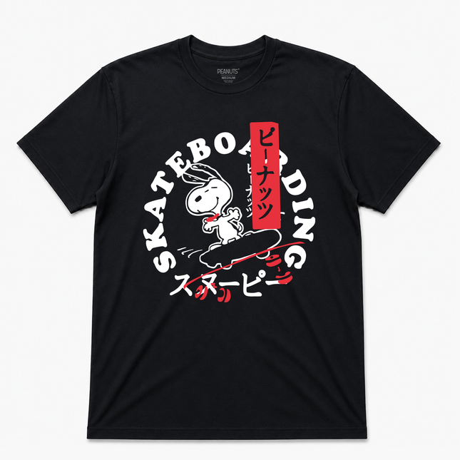 Peanuts Snoopy Skate Mens T Shirt