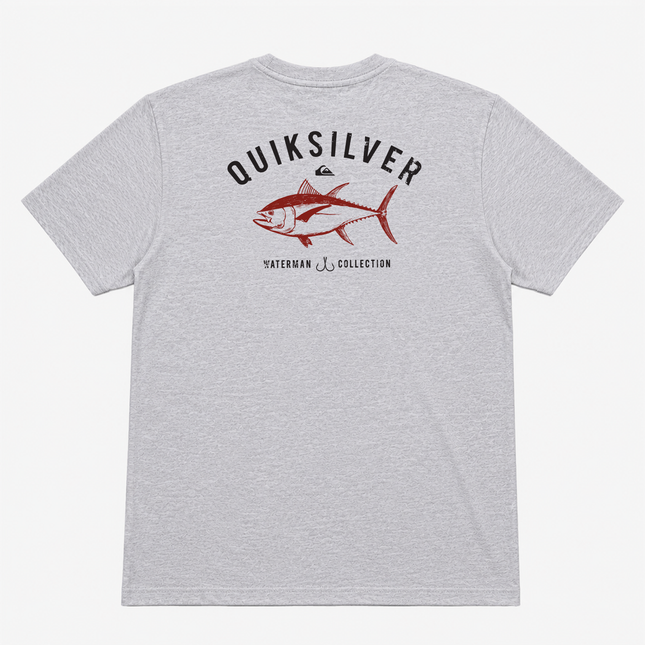 Quicksilver Mens Tuna Fish T Shirt Gray Heather Tee