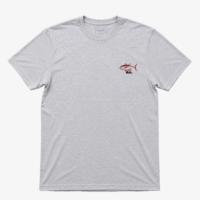 Quicksilver Mens Tuna Fish T Shirt Gray Heather Tee