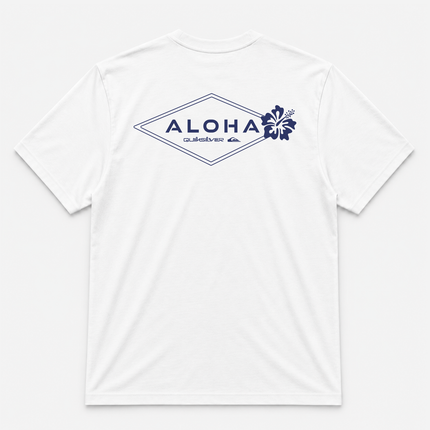 Quiksilver Aloha Graphic White T Shirt