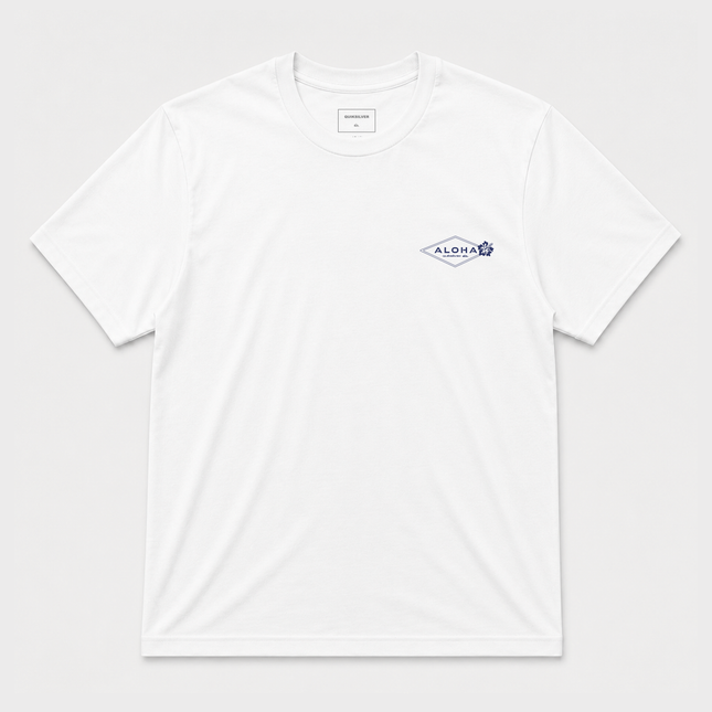 Quiksilver Aloha Graphic White T Shirt