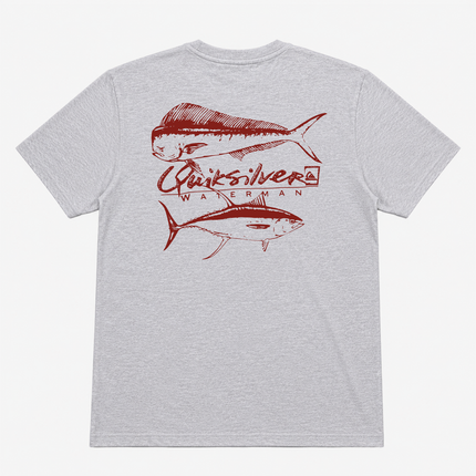 Quiksilver Mens Mahi Fishing T Shirt Gray