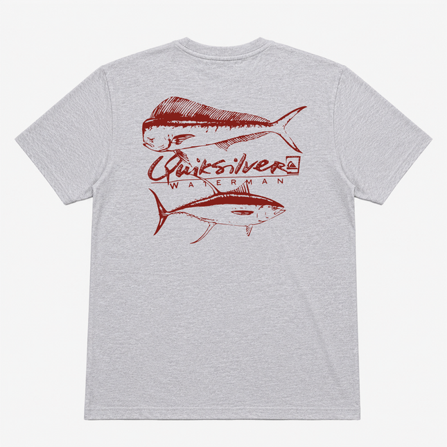 Quiksilver Mens Mahi Fishing T Shirt Gray