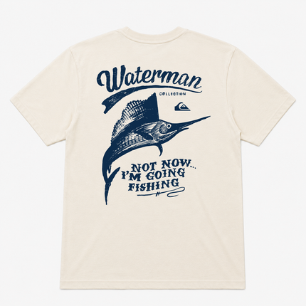 Quiksilver not Now I am Going Fishing Graphic T shirt
