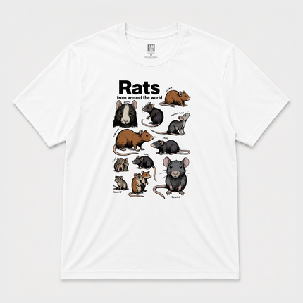 Rats From Around The World Graphic T shirt