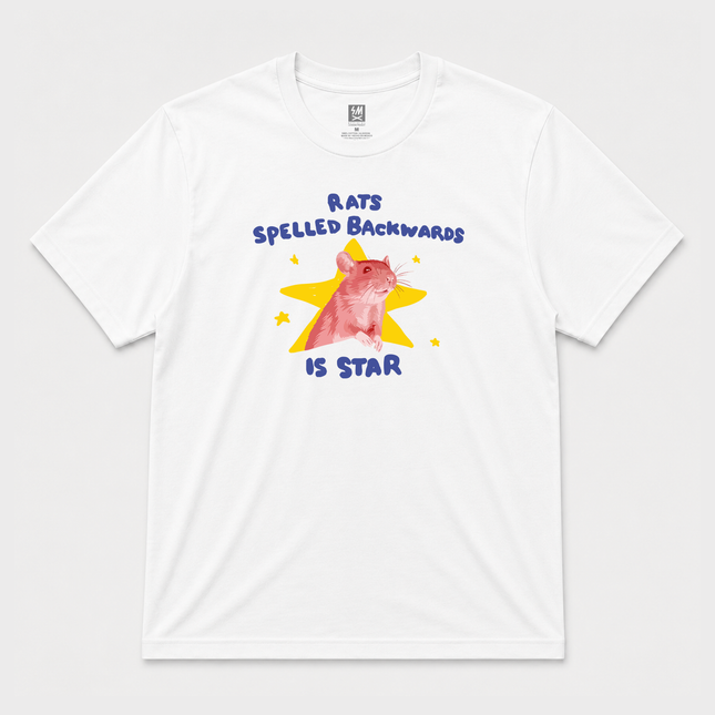 Rats Spelled Backwards Is Star Graphic T shirt