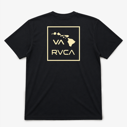 Rvca Hawaii Island Box Mens T Shirt Black