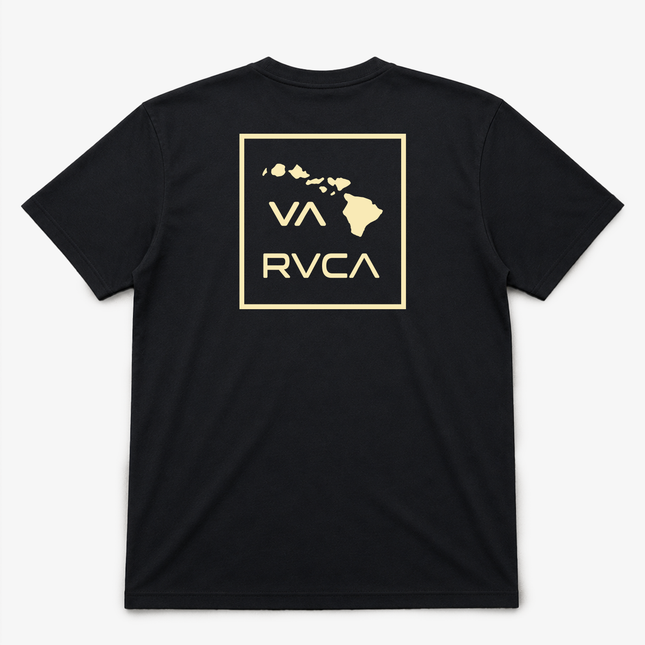 Rvca Hawaii Island Box Mens T Shirt Black