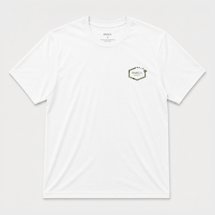 Rvca Hawaii Island Mens Map T Shirt White