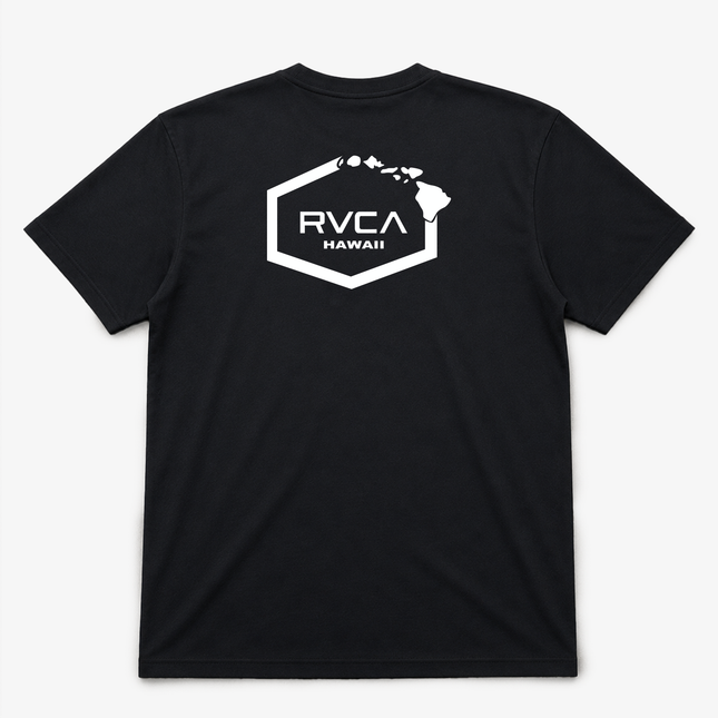 Rvca Hawaii Island Mens T Shirt Black