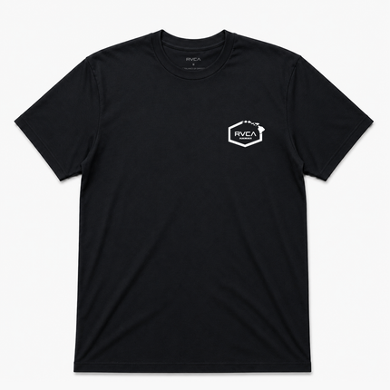 Rvca Hawaii Island Mens T Shirt Black