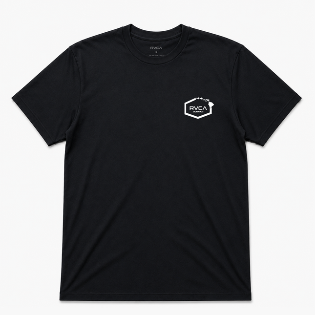 Rvca Hawaii Island Mens T Shirt Black