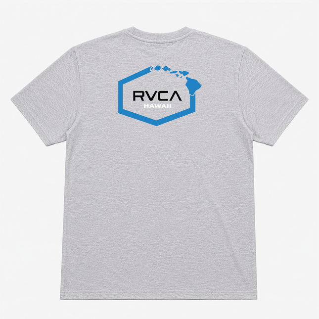 Rvca Hawaii Island Mens T Shirt Gray