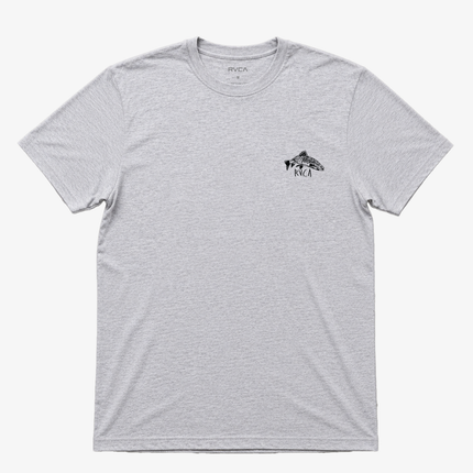 Rvca Living Downstream Fishing T Shirt Gray
