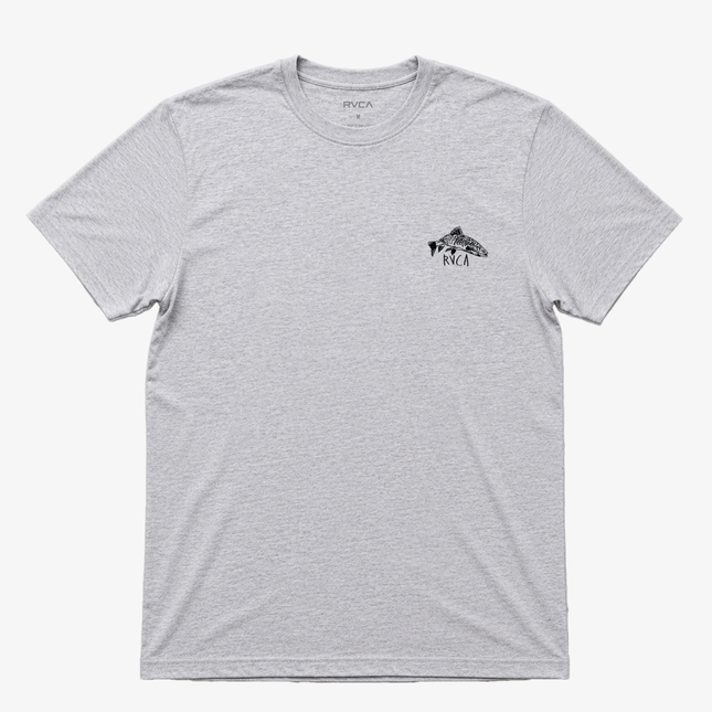 Rvca Living Downstream Fishing T Shirt Gray