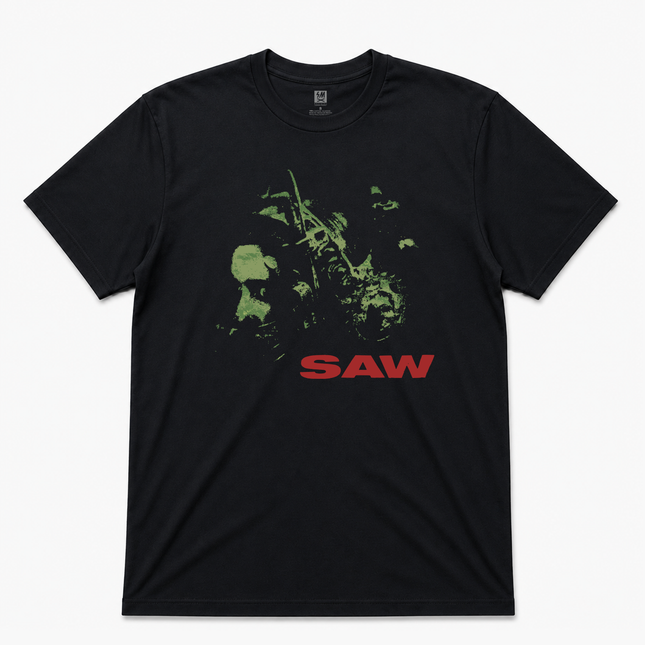 Saw 2004 Rare Graphic Black T Shirt
