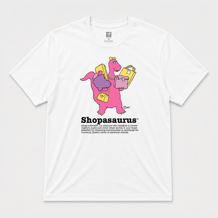 Shopasaurus Graphic Unisex Adults T shirt