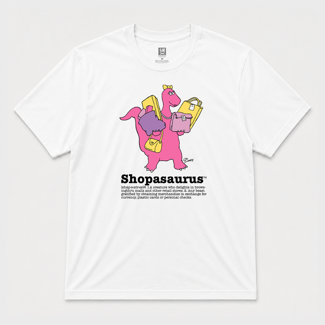 Shopasaurus Graphic Unisex Adults T shirt