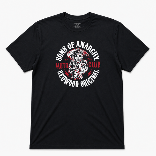 Sons Of Anarchy Redwood Original Mens Black T Shirt