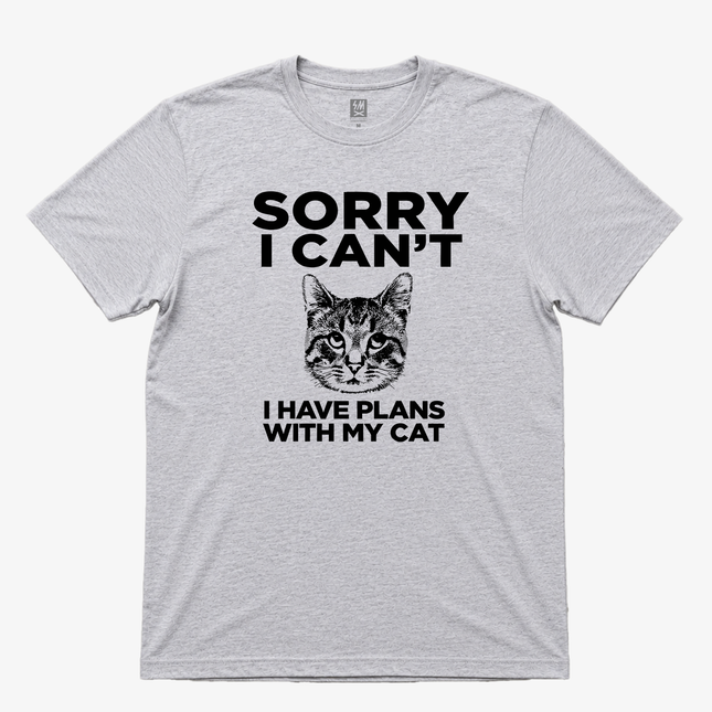 Sorry I Cant I Have Plans With My Cat  Graphic T shirt