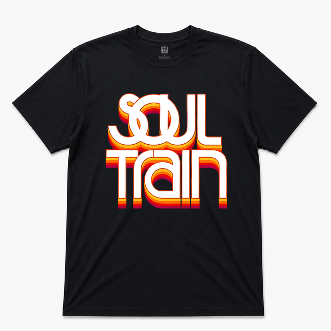 Soul Train Graphic Black T Shirt