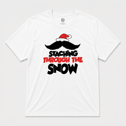 Staching Through The Snow  Christmas Graphic T shirt