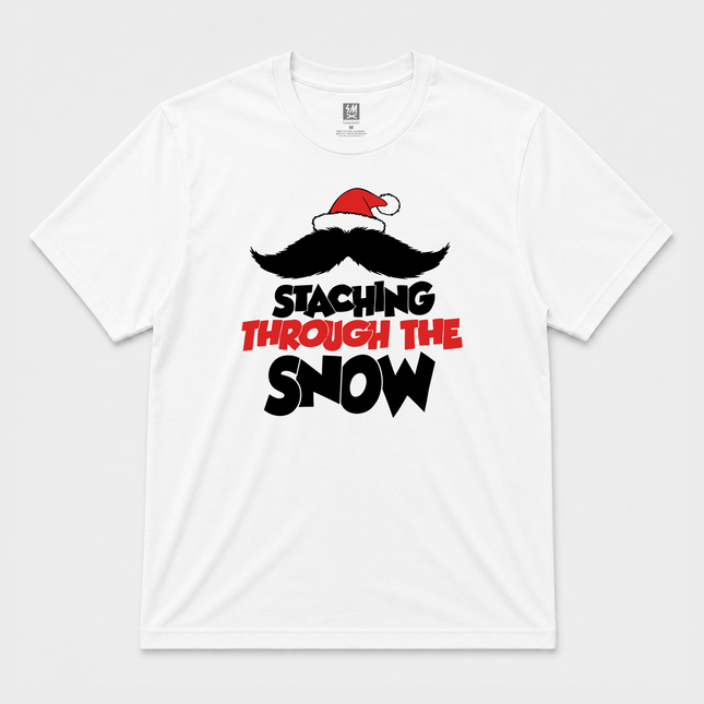 Staching Through The Snow  Christmas Graphic T shirt