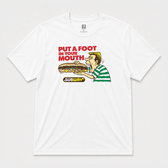 Subway Put A Foot In Your Mouth  Graphic T shirt