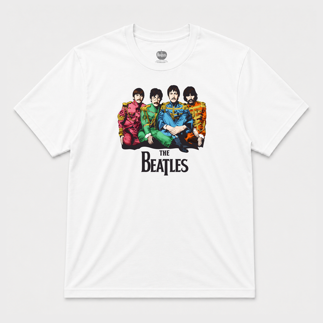 The Beatles Mens Portrait T Shirt White