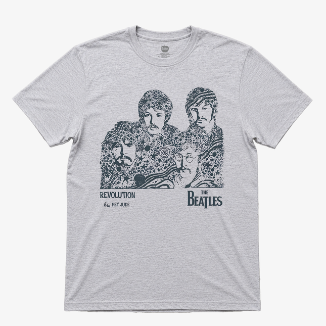The Beatles Mens Revolution T Shirt Gray