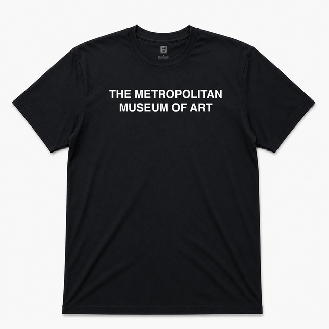 The Metropolitian Museum Of Art Graphic White Logo T Shirt