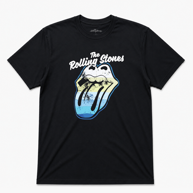 The Rolling Stones Mens Blue Toung T Shirt