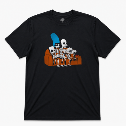 The Simpsons Skelly Family T Shirt