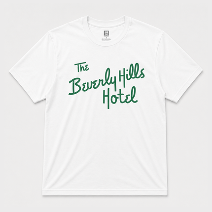 The beverly Hills Hotel Graphic T shirt White