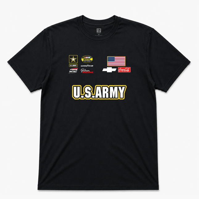 US Army  Formula Racing Sponsor Graphic T shirt