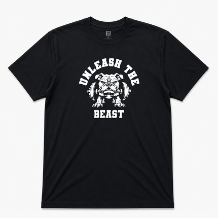 Unleashed The Beast Weight Lifting Graphic T Shirt