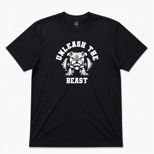 Unleashed The Beast Weight Lifting Graphic T Shirt