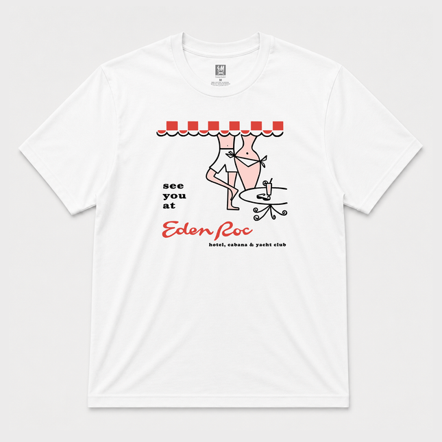 Vintage Eden Roc White Tee