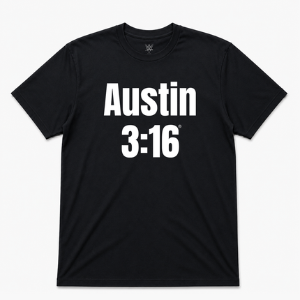 WWE Austin 3 16 T Shirt Official Item Black