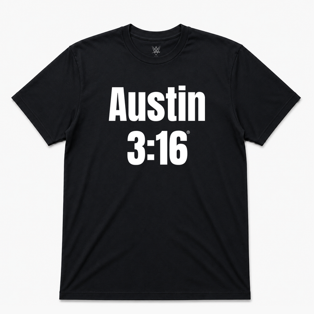 WWE Austin 3 16 T Shirt Official Item Black