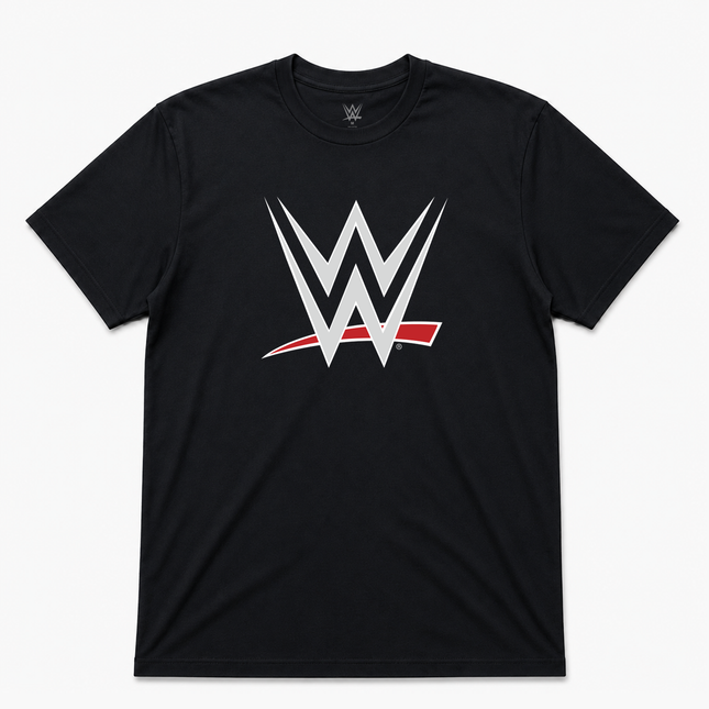 WWE Logo T Shirt Official Item Black