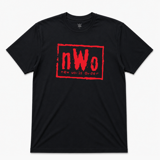 WWE New World Order Red Logo T Shirt Official Item Black